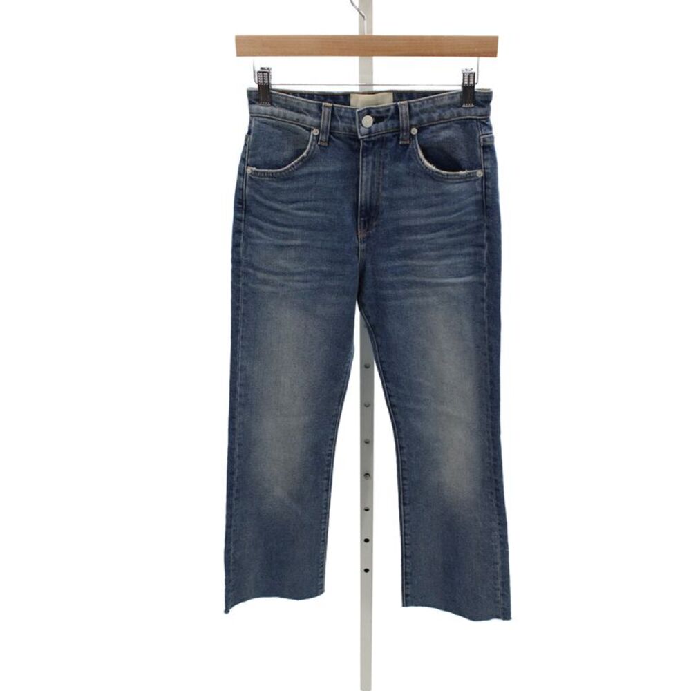 CQY Women Blue Cropped Mid-Rise Jeans Size 25